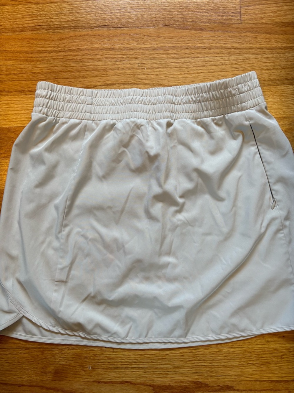 Golf RBX Neutral Beige Athletic Skort with Elastic Waist